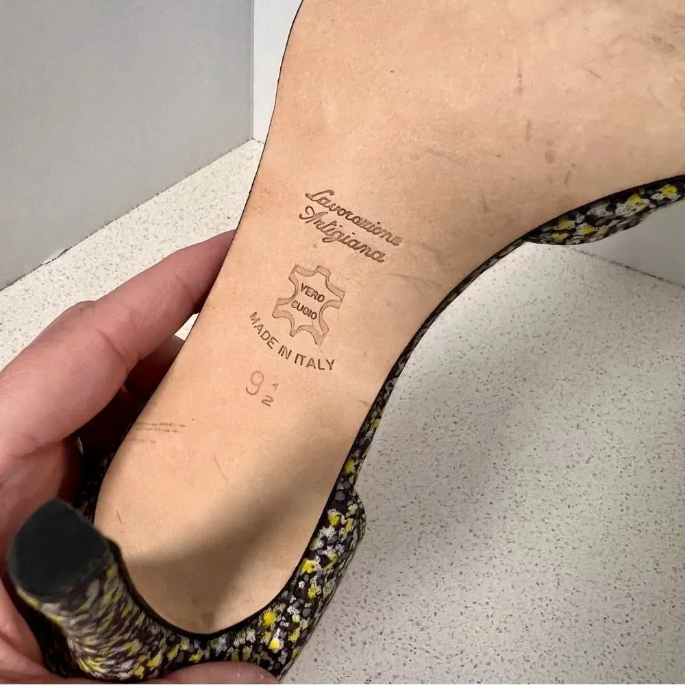 Butter Floral Heels